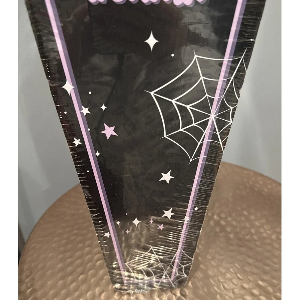 Kitty City Cat Scratcher Haunted Halloween RIP Coffin Casket Ball Track Catnip